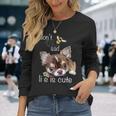 チワワ ロングヘア チワワ ロングヘア 子犬 犬好き 長袖Tシャツ 彼女への贈り物