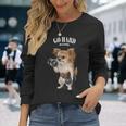 チワワ 犬の筋肉トレーニング ダンベル付き フィットネスジム 長袖Tシャツ 彼女への贈り物