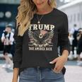 トランプ 2024 テイク・アメリカ・バック トランプ大統領 長袖Tシャツ 彼女への贈り物