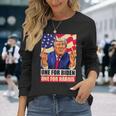 ドナルド・トランプ 中指 バイデン ハリス アメリカ 共和党員 長袖Tシャツ 彼女への贈り物