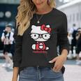 ハローキティ Usデザイン メガネ 長袖Tシャツ 彼女への贈り物