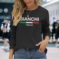 ビアンキ イタリア 家族名 イタリア 国旗 長袖Tシャツ 彼女への贈り物