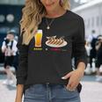ビールとぎょうざとねこ ビール 餃子 猫 長袖Tシャツ 彼女への贈り物