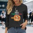 ピザ ナポレターナ イタリア ナポリ ピザ マルゲリータ 長袖Tシャツ 彼女への贈り物