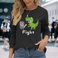 ファイト Rpg ゲーム ドット絵 モンスター 勇者 かわいい 長袖Tシャツ 彼女への贈り物