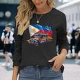 フィリピン国旗 誇り高きフィリピン土産 フィリピンジープニー 長袖Tシャツ 彼女への贈り物