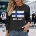 フィンランド国旗tシャツ 長袖Tシャツ 彼女への贈り物