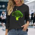 ブロッコリー 写真 エンブレム Broccoli Photo Emblem 長袖Tシャツ 彼女への贈り物