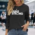 プレイ・フォー・マウイハワイ・ストロング 長袖Tシャツ 彼女への贈り物
