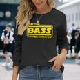 ベース ギター ドラム May The Bass Be With You ベーシスト ドラマー 長袖Tシャツ 彼女への贈り物