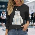 ホッキョクグマ サングラス 動物愛好家 動物飼育係 動物学者 長袖Tシャツ 彼女への贈り物