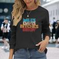 マイルス・デイビス・ビッチズ・ブリュー・ディストレストッド 長袖Tシャツ 彼女への贈り物
