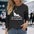 マイ・キャット・キャット・ザ・カントリー・ベター・キャッツ・アゲインスト・キャット・アメリカ 長袖Tシャツ 彼女への贈り物