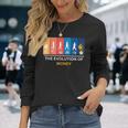 マネーの進化 ビットコイン Btc暗号通貨 長袖Tシャツ 彼女への贈り物