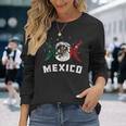 メキシコ国旗 ラブ メキシコ 長袖Tシャツ 彼女への贈り物