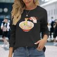 ラーメン ドット絵 長袖Tシャツ 彼女への贈り物