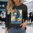 ルートヴィヒ・ヴァン・ベートーヴェン ポスター ミュージシャン 作曲家 長袖Tシャツ 彼女への贈り物