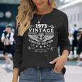 ヴィンテージ 1973 メンズ 限定版 Bday 1973 Birthday 長袖Tシャツ 彼女への贈り物