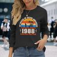 ヴィンテージ 37歳の誕生日 37歳の釣り愛好家 1988年生まれ 長袖Tシャツ 彼女への贈り物