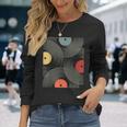 ヴィンテージ レトロレコード レコード モダンアート 長袖Tシャツ 彼女への贈り物