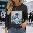 北斎 神奈川沖大波 アーティストのために 長袖Tシャツ 彼女への贈り物