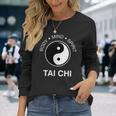 太極拳の心と体の健康のための陰陽師 長袖Tシャツ 彼女への贈り物