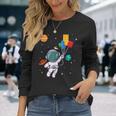 宇宙飛行士とレゴバルーンの冒険 長袖Tシャツ 彼女への贈り物