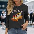 寿司猫 まぐろ 酒たまご 長袖Tシャツ 彼女への贈り物