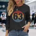 数字 63 1963 1958 63Rd 58Th Birthday ギフト 長袖Tシャツ 彼女への贈り物