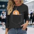 暗号、ビットコイン、イーサリアム、ブルラン。 長袖Tシャツ 彼女への贈り物