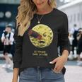 月世界旅行 1902 サイレント映画 クラシック映画 ヴィンテージ A Trip To The Moon Movie 長袖Tシャツ 彼女への贈り物
