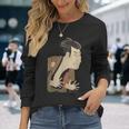 浮世絵 写楽 日本人俳優 大谷鬼治 レトロプリントシャツ 長袖Tシャツ 彼女への贈り物