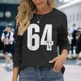 番号 64 長袖Tシャツ 彼女への贈り物