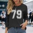 番号 79インチ ホワイト 長袖Tシャツ 彼女への贈り物