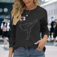 空手日本代表スポーツ 完全格闘技コンタクト 長袖Tシャツ 彼女への贈り物