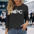 素晴らしいビデオゲーム-面白いnpc-オールドゲーマー 長袖Tシャツ 彼女への贈り物
