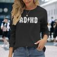 言葉遊び-ジョーク-おかしい-ダジャレ-Adhd-アテンションスパン-ユーモア 長袖Tシャツ 彼女への贈り物