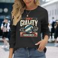 重力に従いなさい、それが法です Obey Gravity It's The Law 長袖Tシャツ 彼女への贈り物