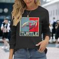 面白tシャツ 海 カメ 亀 おもしろ かわいい グッズ 服 ネタ メンズ オリジナル 夏 長袖Tシャツ 彼女への贈り物