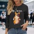 面白いtシャツ コーギー 犬 わがままボディ イヌ メンズ 犬好き グッズ おもしろ 面白い 服 ネタ 長袖Tシャツ 彼女への贈り物