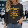 面白いトランペットシャツ 駄じゃれマーチングバンド トランペットジャズミュージシャン 長袖Tシャツ 彼女への贈り物