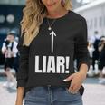 面白い嘘つき嘘つき嘘つき嘘つき詐欺師 長袖Tシャツ 彼女への贈り物