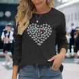 飛行機のクルーのためのaeroplane Love Heart 長袖Tシャツ 彼女への贈り物