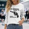38 スペシャルモデル 10 リボルバー ファン 長袖Tシャツ 彼女への贈り物