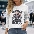 Baby Boss I'm The Boss レトロ Like A Boss キッズ 長袖Tシャツ 彼女への贈り物