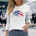 Basketball Usaupport The Team Usa Flag Dream 長袖Tシャツ 彼女への贈り物