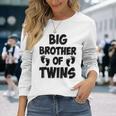Big Brother Of Twins New Big Brotheriblingギフト 長袖Tシャツ 彼女への贈り物