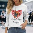 Boxer Dog Cuter Than Cupidalentines Day ボクサー犬 長袖Tシャツ 彼女への贈り物