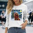 Cockerpanieltarry Night Christmasan Gogh Doganta Hat 長袖tシャツ 長袖Tシャツ 彼女への贈り物