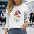 Colorful Minimalic Drippingkull 長袖tシャツ 長袖Tシャツ 彼女への贈り物